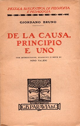 De la causa, principio e uno