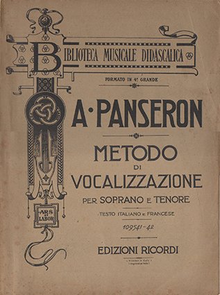 Metodo di vocalizzazione per soprano e tenore