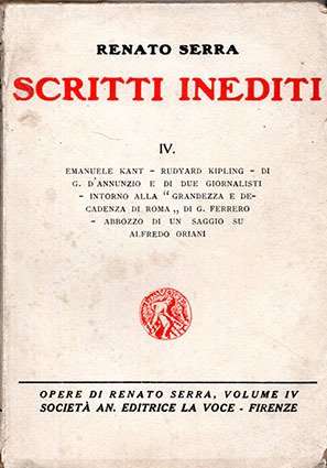 Scritti inediti IV