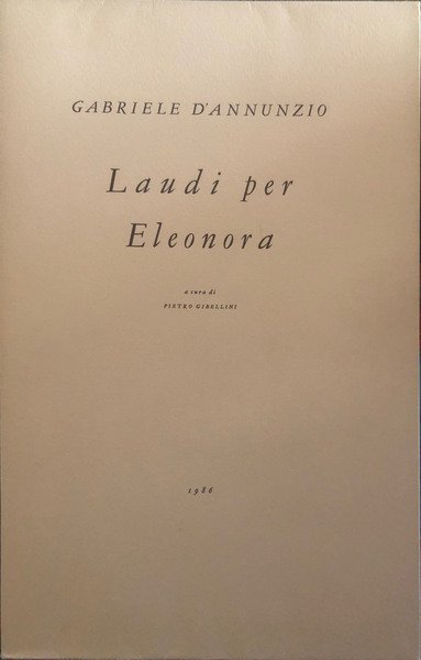 Laudi per Eleonora