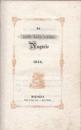 Il buon capo d'anno - Augurio 1844