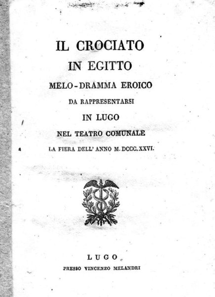 Il Crociato in Egitto