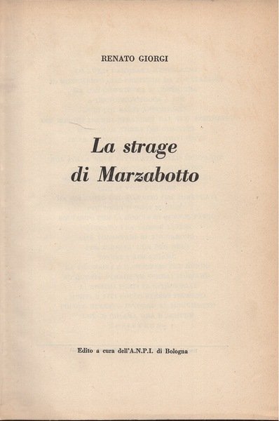 La strage di Marzabotto