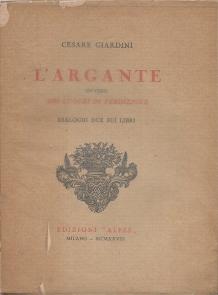 L'Argante ovvero dei luoghi di perdizione