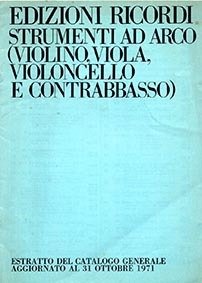 Strumenti ad arco (Violino, viola, violoncello e contrabbasso)