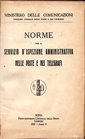 Norme per il servizio d'ispezione amministrativa nelle poste e nei …