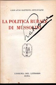 La politica rurale di Mussolini