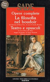 La filosofia del boudoir e Teatro e opuscoli