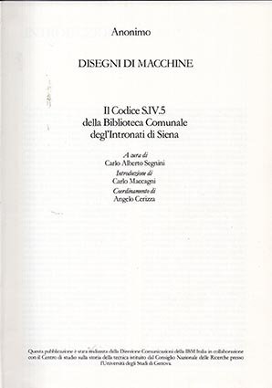 Disegni di Macchine. Il codice S.IV.5 della Biblioteca Comunale degli …