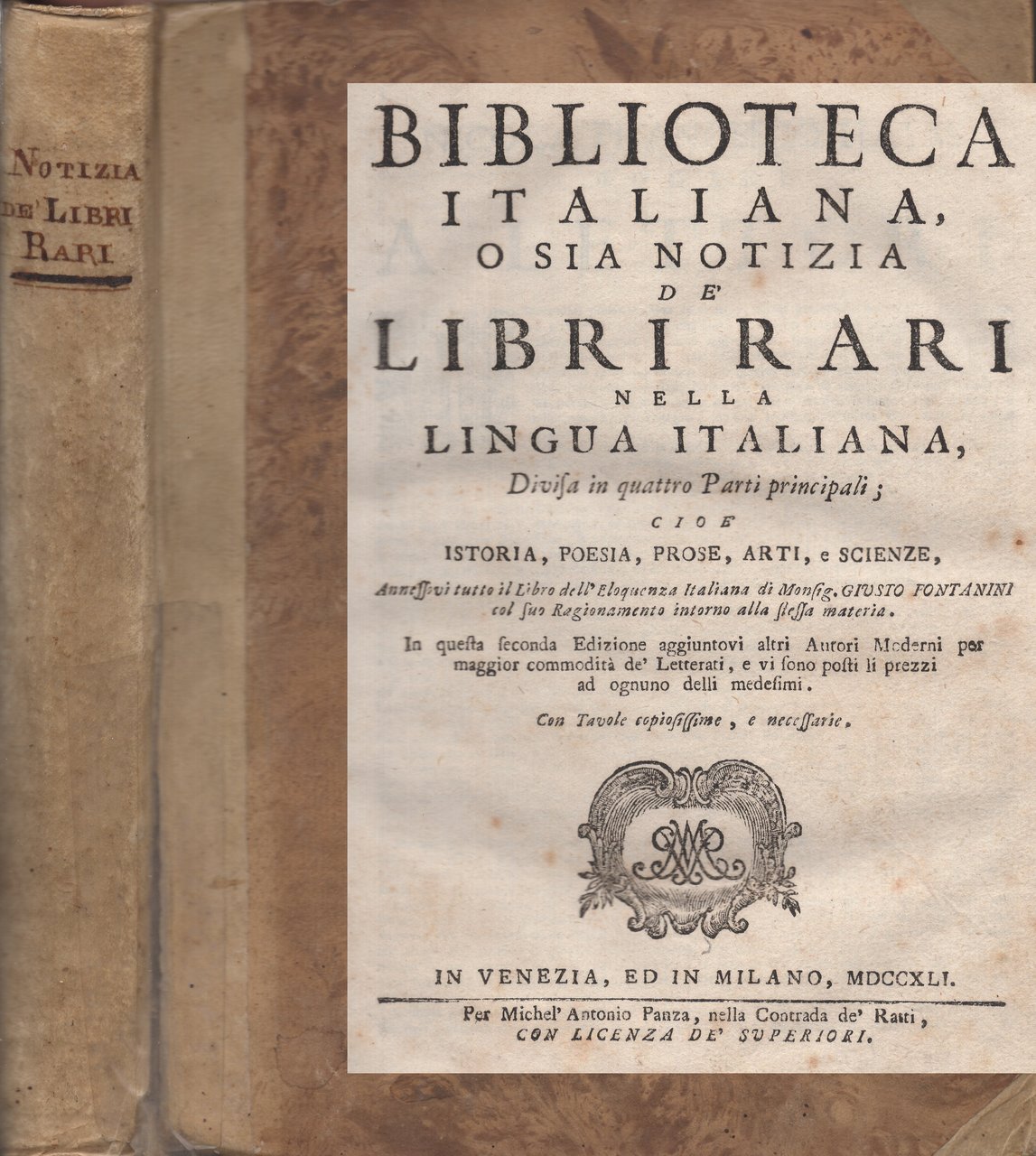 Biblioteca italiana, o sia notizia de' libri rari nella lingua …