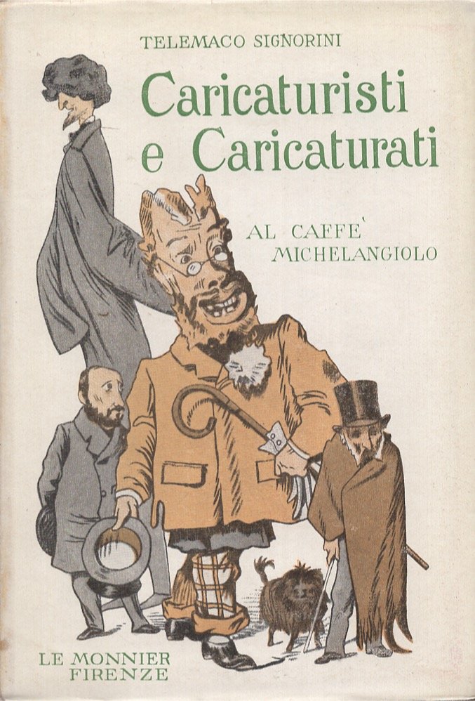 Caricaturisti e caricaturati al caffè Michelangiolo