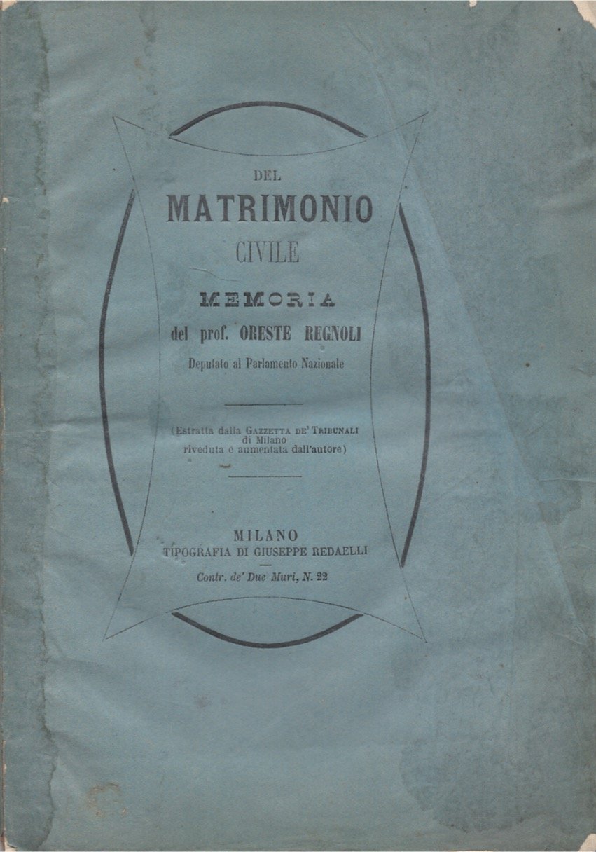 Del matrimonio civile