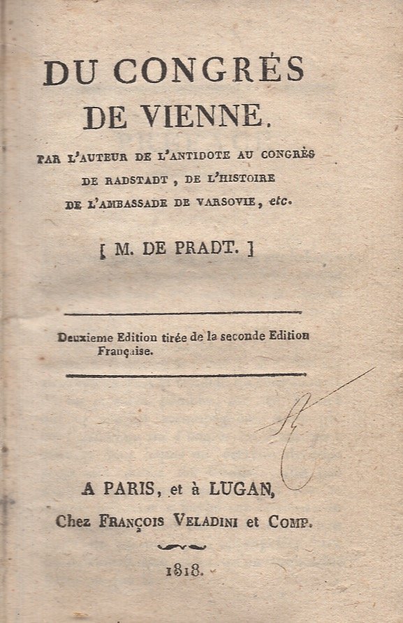 Du congrès de Vienne