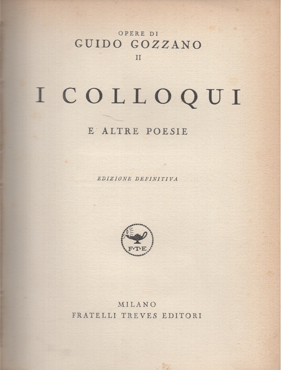 I colloqui e altre poesie