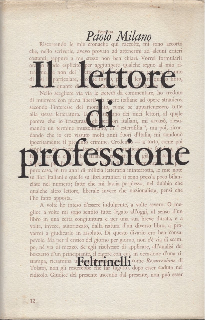 Il lettore di professione