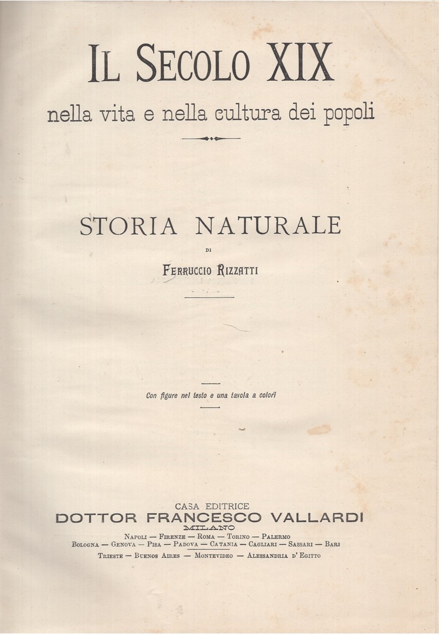 Il secolo XIX nella vita e nella cultura dei popoli. …