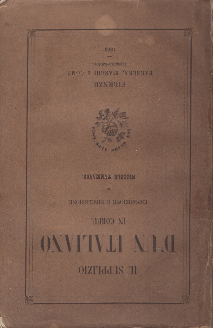 Il supplizio di un italiano in Corfù. Esposizione e discussione