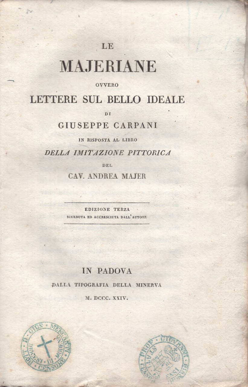 Le Majerane ovvero lettere sul bello ideale