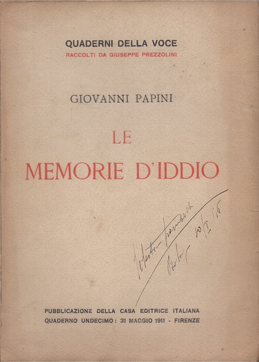 Le memorie d'Iddio