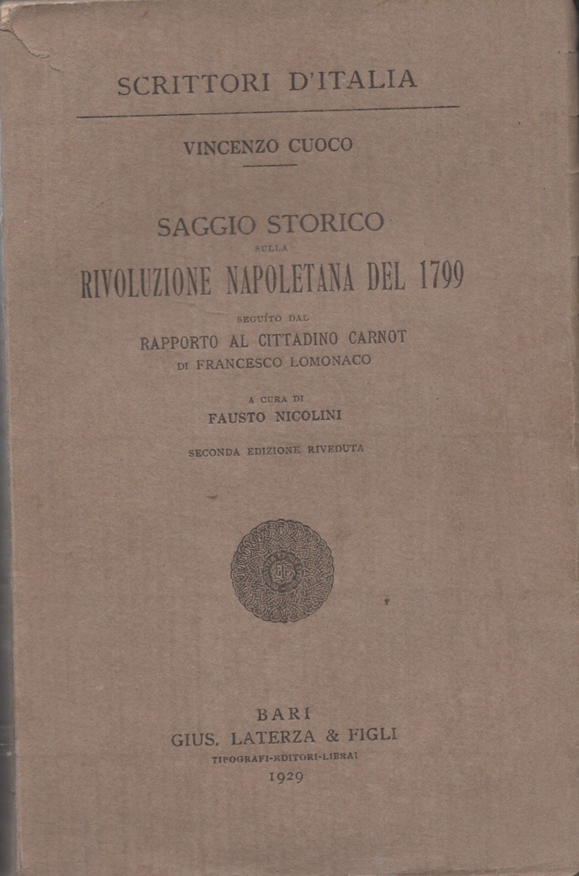 Saggio storico sulla rivoluzione napoletana del 1799
