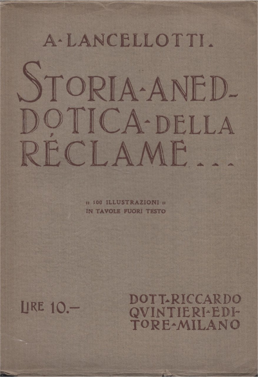 Storia aneddotica della réclame