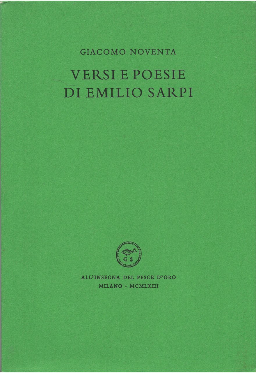 Versi e poesie di Emilio Sarpi