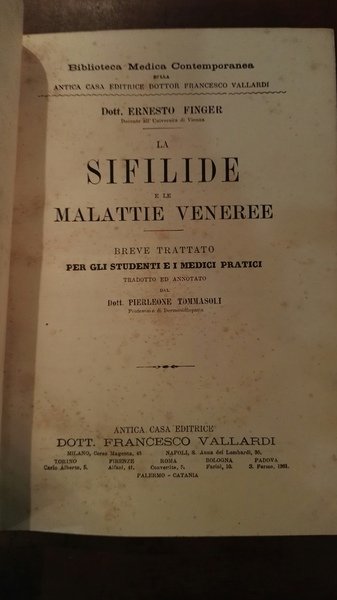 La sifilide e le malattie veneree