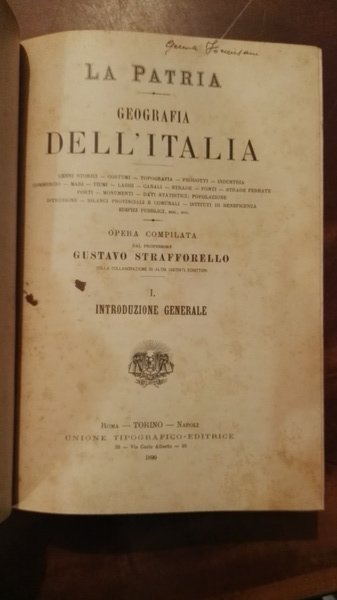 La patria. Geografia dell'Italia. Introduzione generale, provincia di Torino