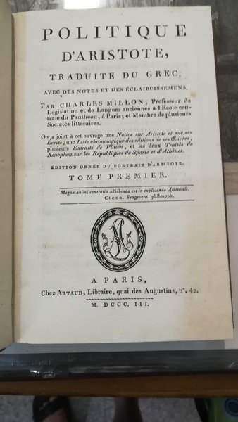 Politique d'Aristote traduit du grec