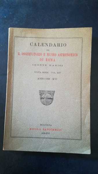 Calendario del regio osservatorio e Museo Astronomico di Roma (Monte …