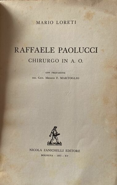 Raffaele Paolucci chirurgo in A.O