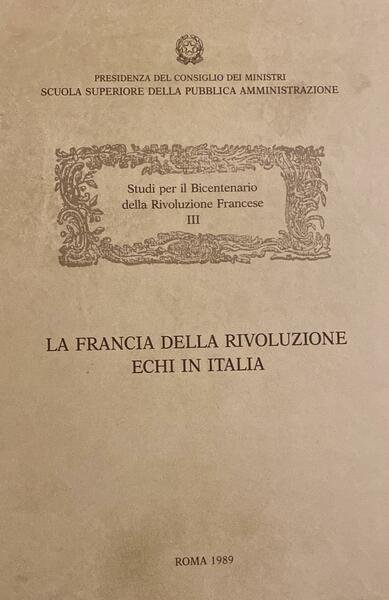 Studi per il bicentenario della rivoluzione francese