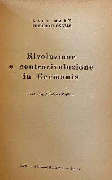 Rivoluzione e controrivoluzione in Germania