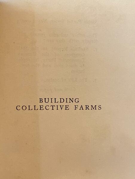 Building collective farms