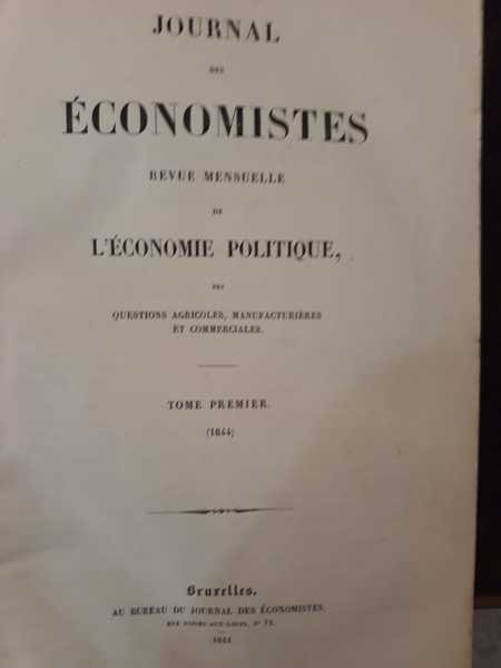 Journal des economistes