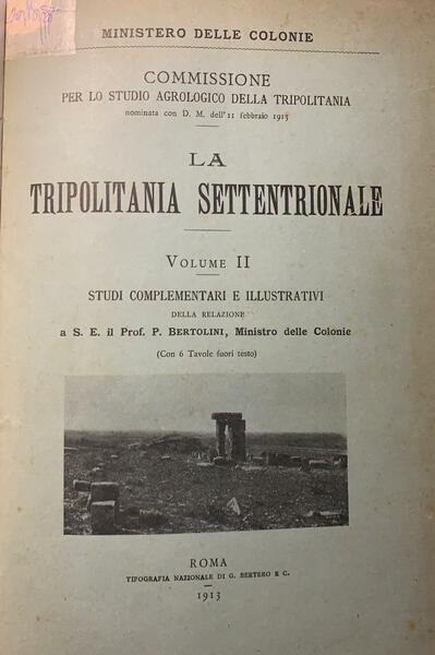 La Tripolitania settentrionale volume II