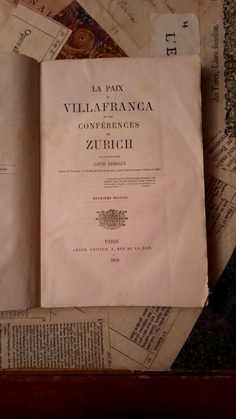 La paix de Villafranca et les conferences de Zurich