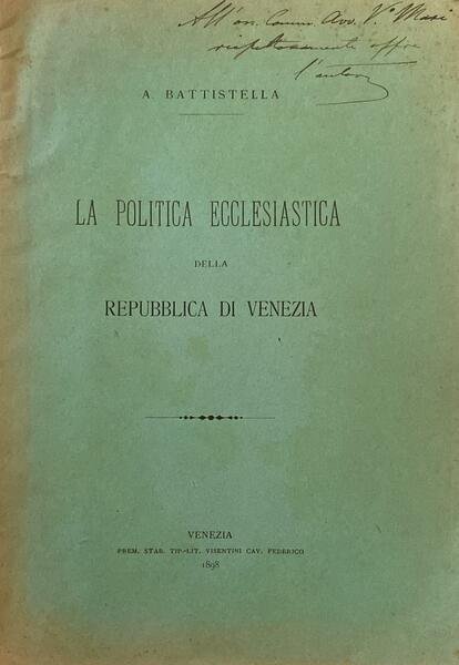 La politica ecclesiastica della repubblica di Venezia