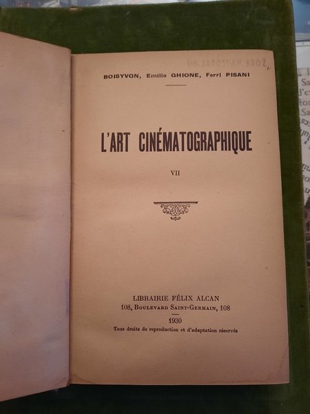 L'art cinematographique