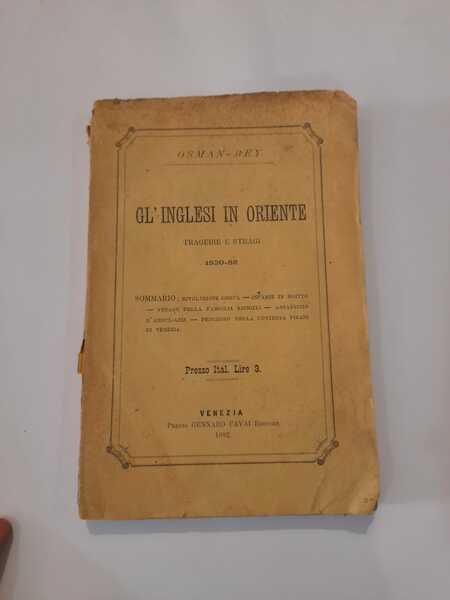 Gli inglesi in Oriente. Tragedie stragi 1830-1832