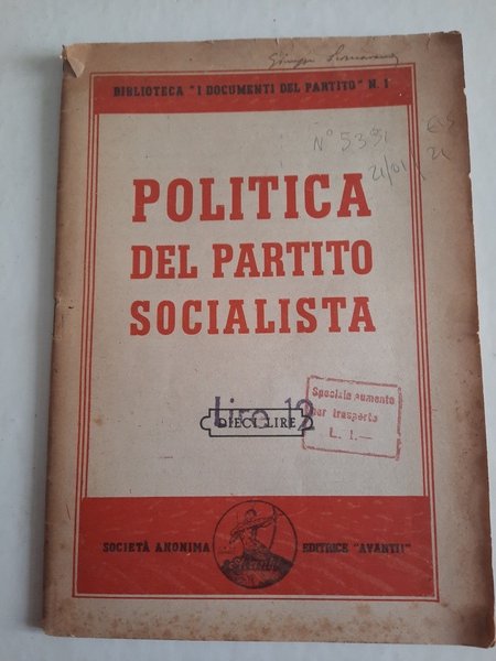 Politica del partito socialista