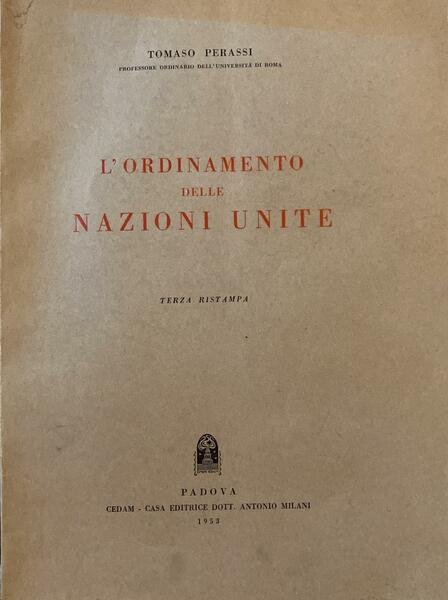 L'ordinamento delle Nazioni Unite