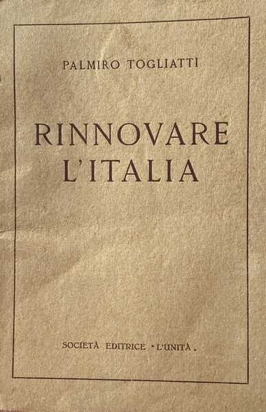 Rinnovare l'Italia