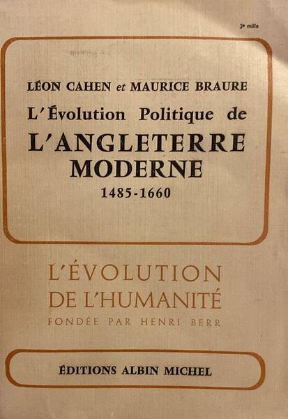 L'evolution politique de l'Angleterre moderne 1485-1660