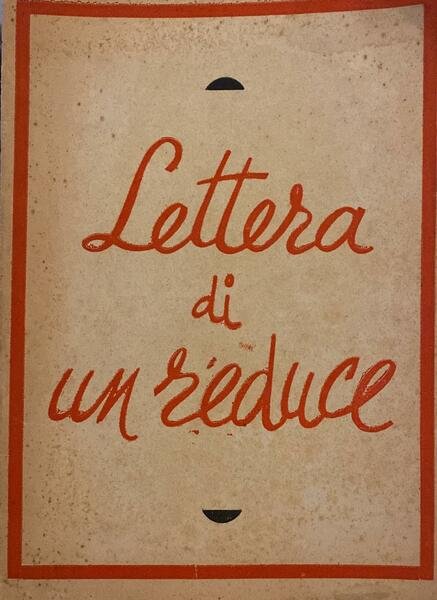 Lettera di un reduce