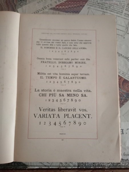 Campionario caratteri tipografici fregi e vignette della tipografia Vaticana