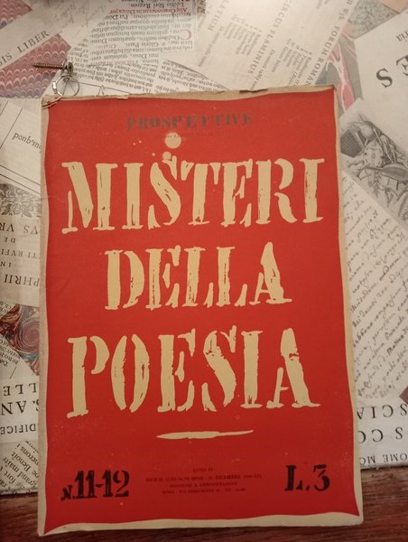 Misteri della poesia n. 11-12