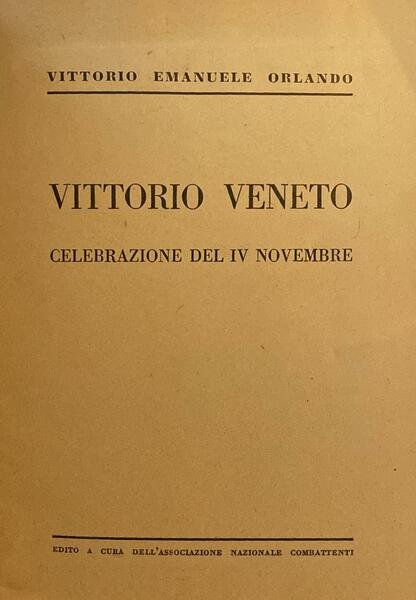 Vittorio Veneto. Celebrazione del IV novembre