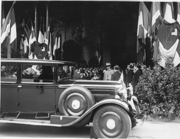 Arrivo a Roma dei sovrani del Siam