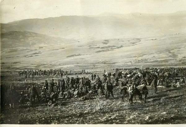 Fronte Macedone 1916-18 Prigionieri bulgari catturati nell'offensiva del 1918
